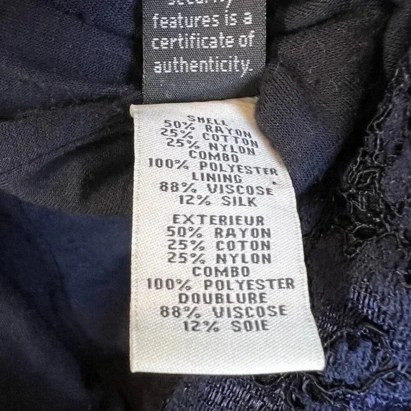 NEW Diane von Furstenberg DVF Navy Blue Lace Dress $358 - Picture 15 of 16